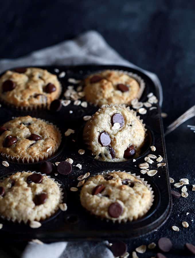 Oatmeal Chocolate Chip Muffins