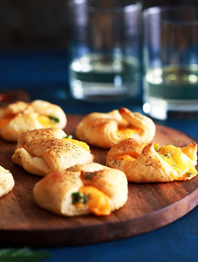 Mini Cheese and Onion Pastries