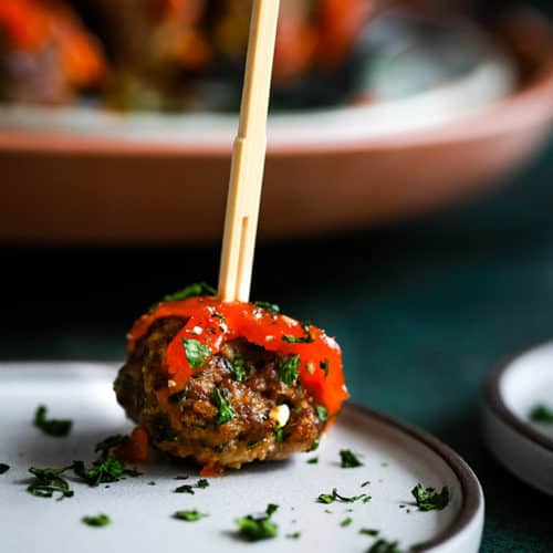 Chili Garlic Meatballs Melanie Makes