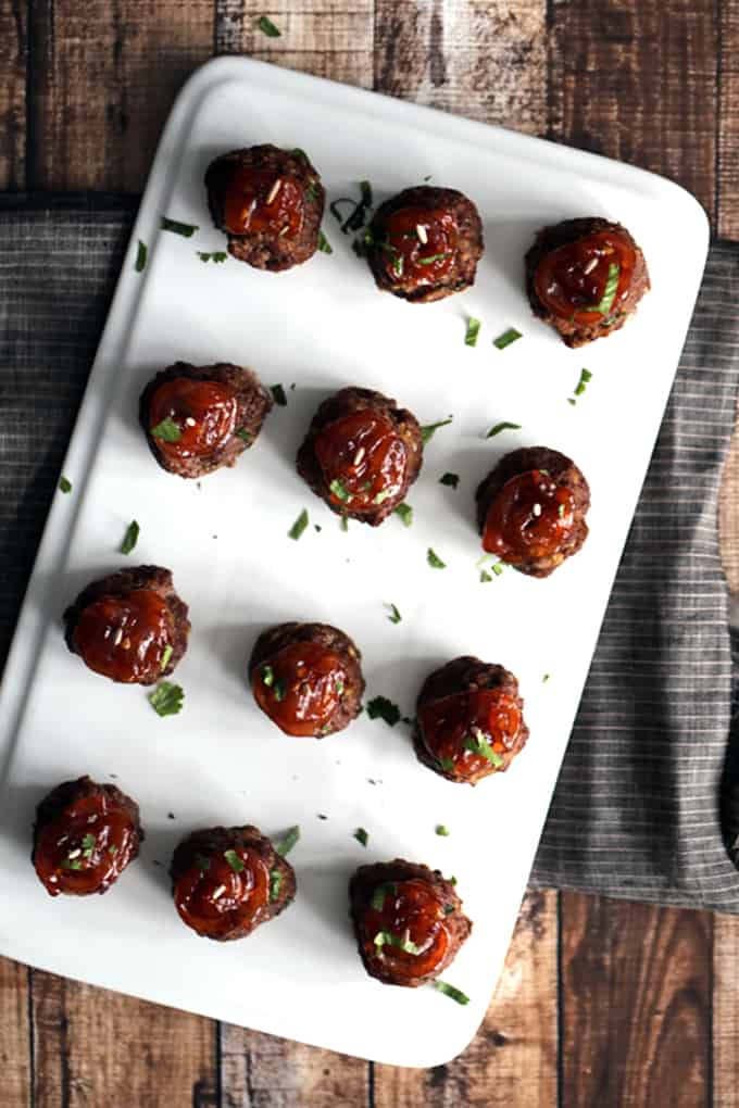 Chili Garlic Meatballs Melanie Makes
