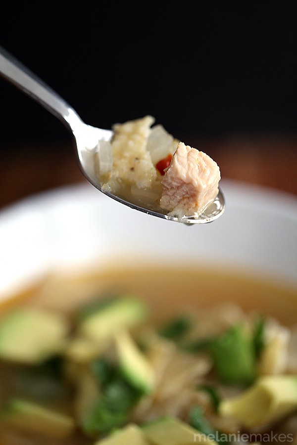 Chipotle Chicken Lime Soup | Melanie Makes