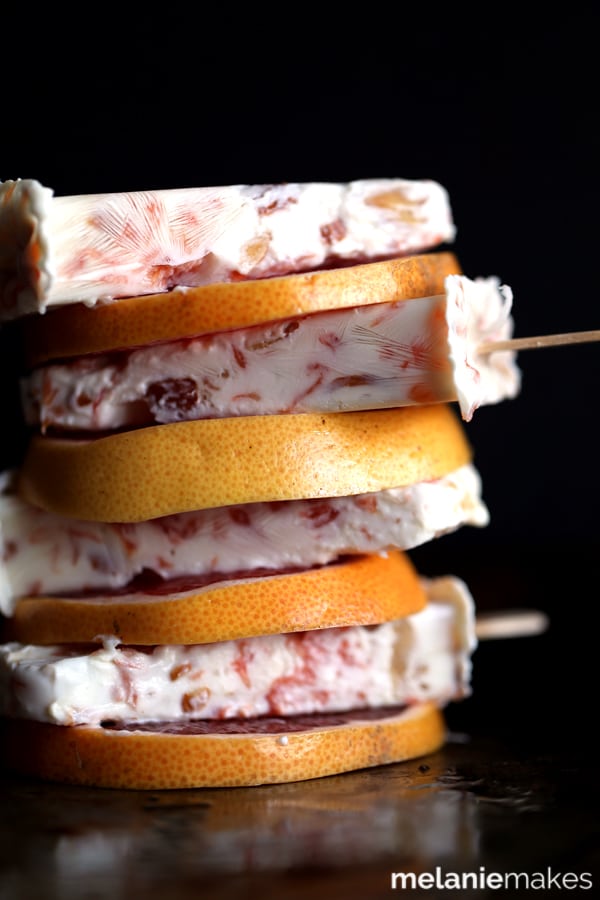 Stock your freezer with these Honey Roasted Grapefruit Parfait Popsicles. A five ingredient parfait becomes an anytime, anywhere treat when it's transformed into a popsicle. Roasted grapefruit segments, honey, almonds and yogurt create this amazingly flavorful seasonal treat suitable for breakfast or any time of day.