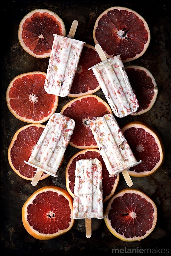 Stock your freezer with these Honey Roasted Grapefruit Parfait Popsicles. A five ingredient parfait becomes an anytime, anywhere treat when it's transformed into a popsicle. Roasted grapefruit segments, honey, almonds and yogurt create this amazingly flavorful seasonal treat suitable for breakfast or any time of day.