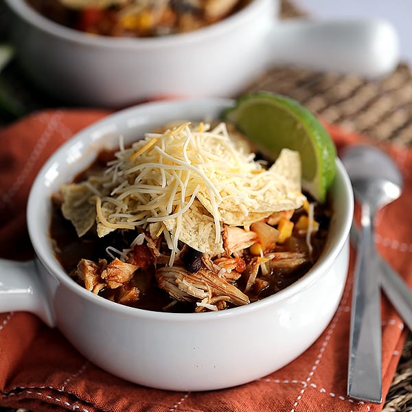 Slow Cooker Chicken Tortilla Soup