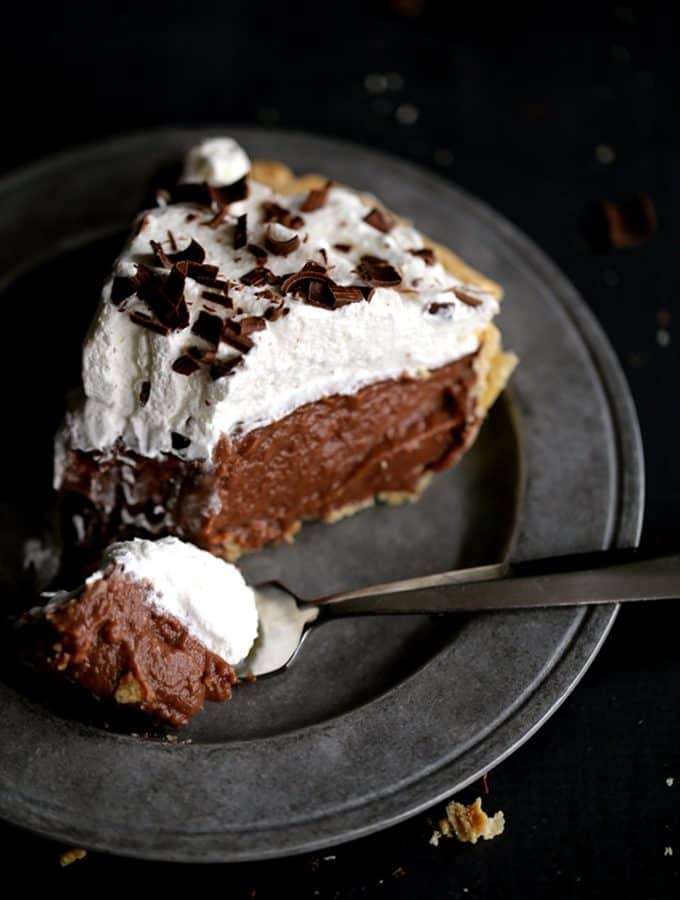 Homemade Chocolate Pudding Pie