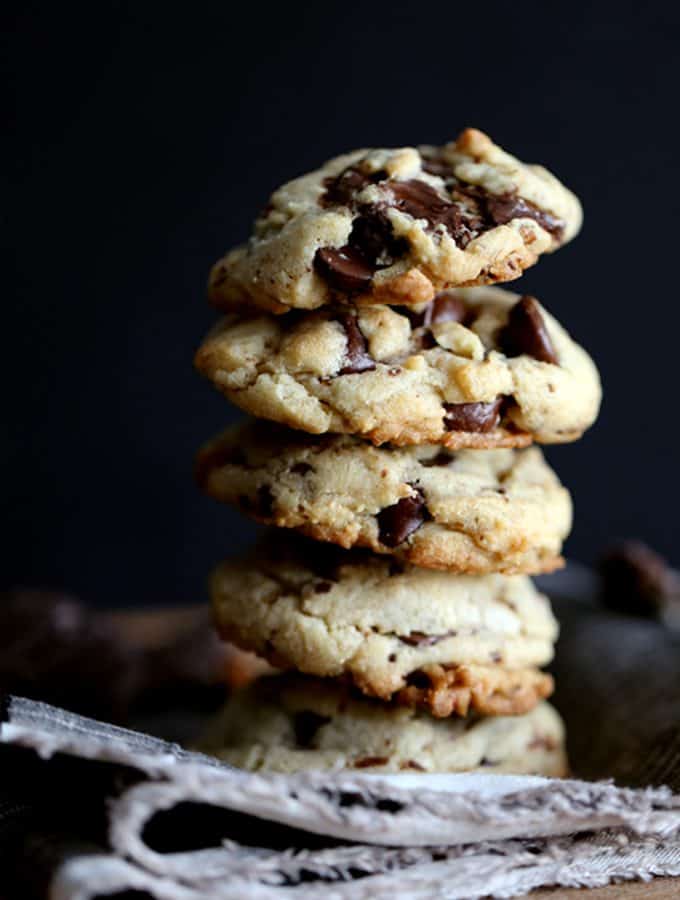 Dark Chocolate Covered Potato Chip Cookies