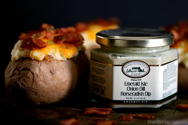 Horseradish Dill Twice Baked Stuffed Potatoes | Melanie Makes