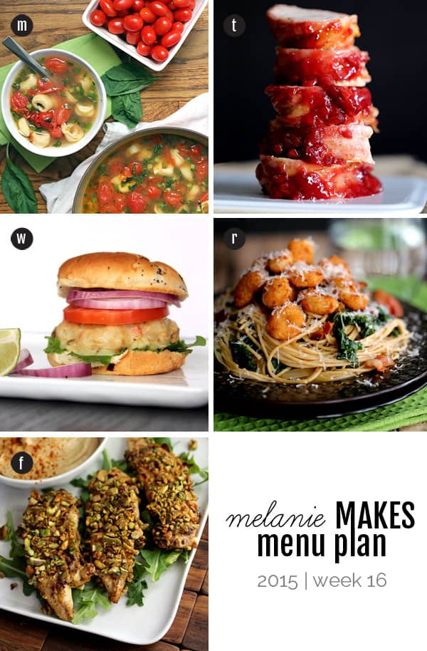Melanie Makes Menu Plan 2015 - Week 16