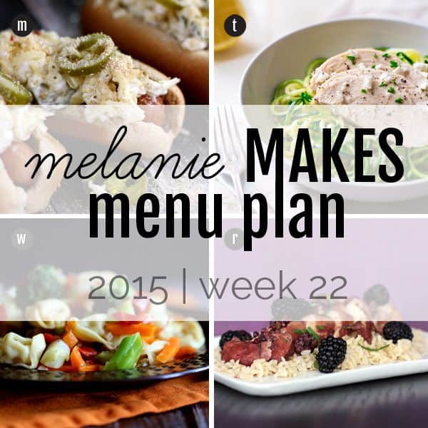 Melanie Makes Menu Plan 2015 – Week 22