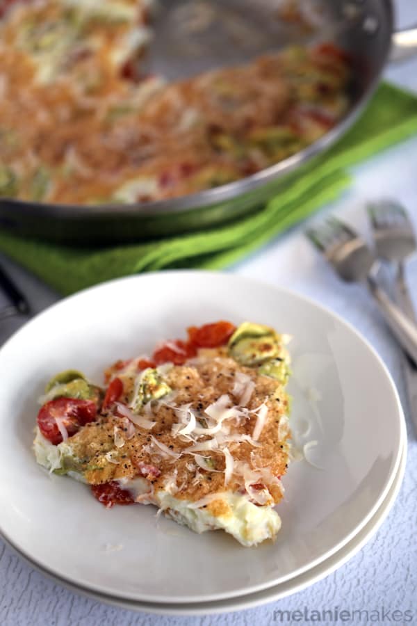 Tomato Tortellini Frittata | Melanie Makes