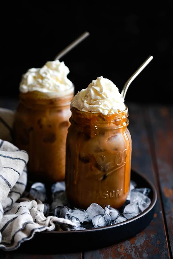 Iced Caramel Latte - Baking Mischief