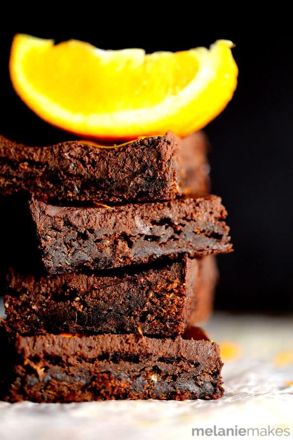 Chocolate Orange Brownies | Melanie Makes