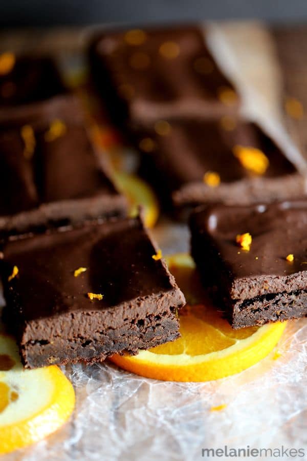Chocolate Orange Brownies | Melanie Makes