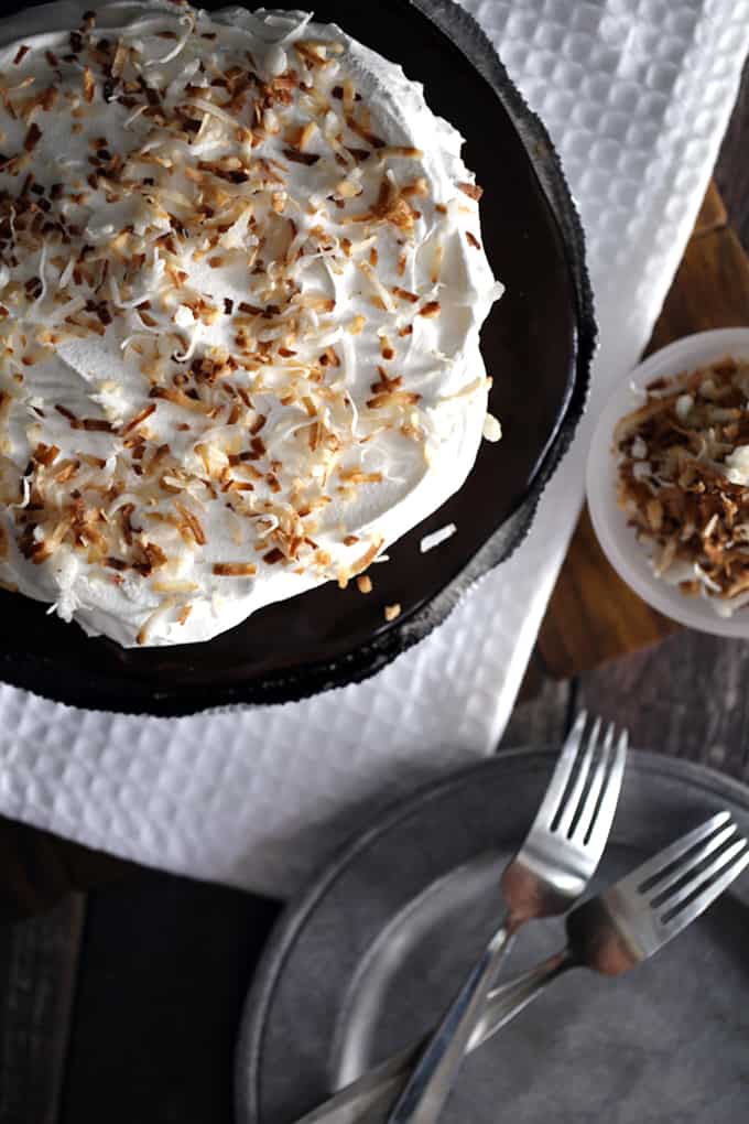 Mocha Coconut Frappuccino Pie | Melanie Makes