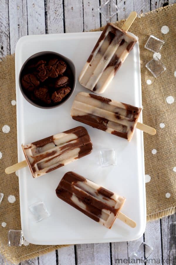Snickerdoodle Spotted Cow Yogurt Popsicles | Melanie Makes