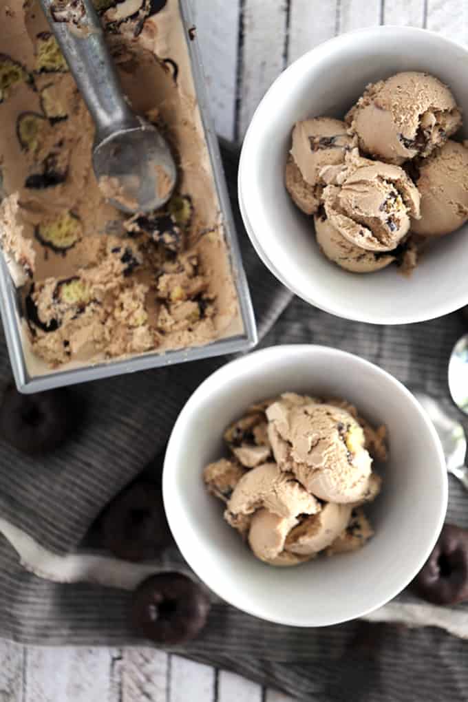 Coffee and Donut Ice Cream | Melanie Makes