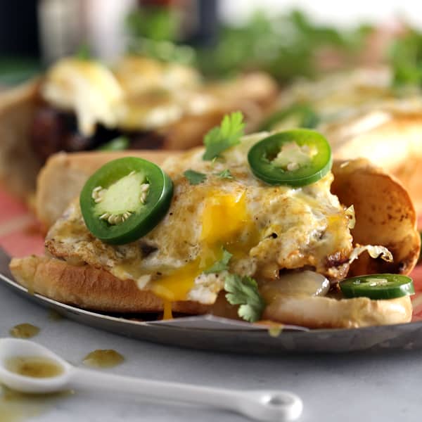 Salsa Verde Breakfast Bratwursts