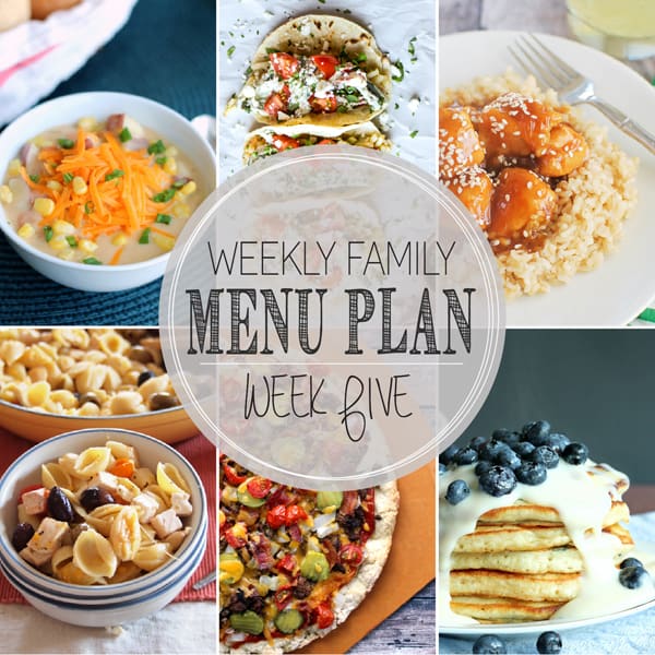 Weekly Family Meal Plan – Week 5
