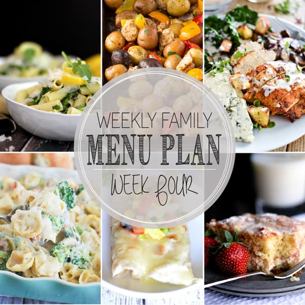 Weekly Family Meal Plan – Week 4