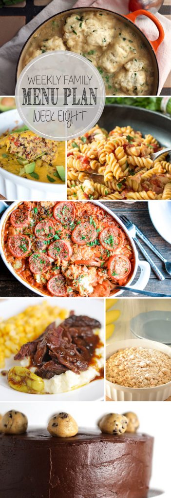 Weekly Family Meal Plan - Week 8 | Melanie Makes