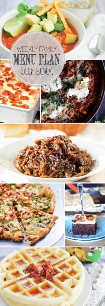 Weekly Family Meal Plan - Week 7 | Melanie Makes