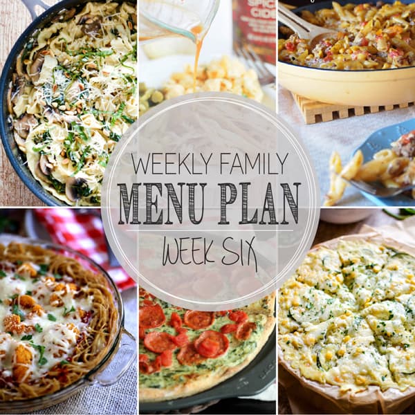 Weekly Family Meal Plan – Week 6