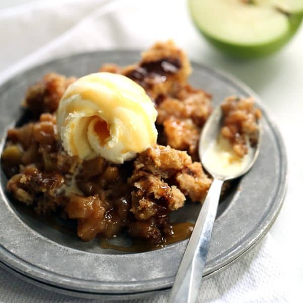 Halloween Candy Apple Crisp
