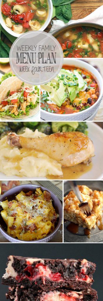 Weekly Menu Plan - Week 14 | Melanie Makes