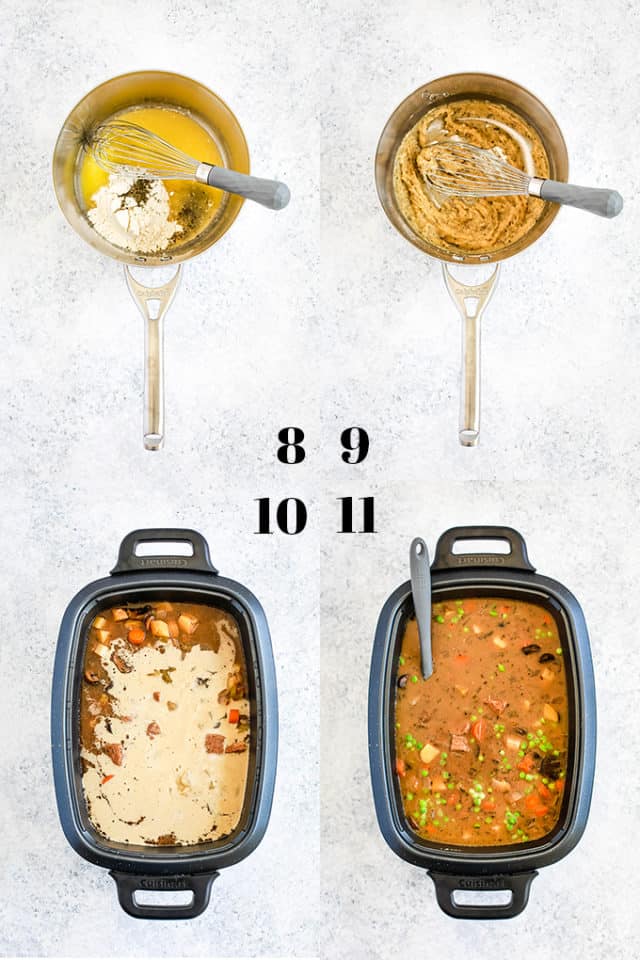 Slow Cooker Beef and Guinness Pot Pie Soup with Thyme Puff Pastry