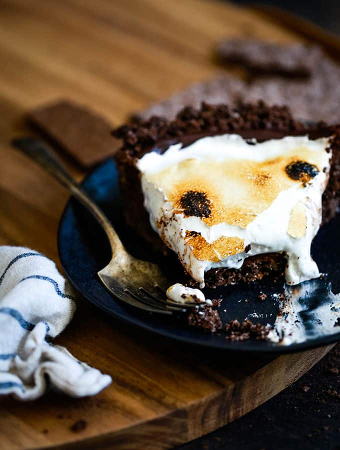 Double Chocolate No Bake S’mores Pie