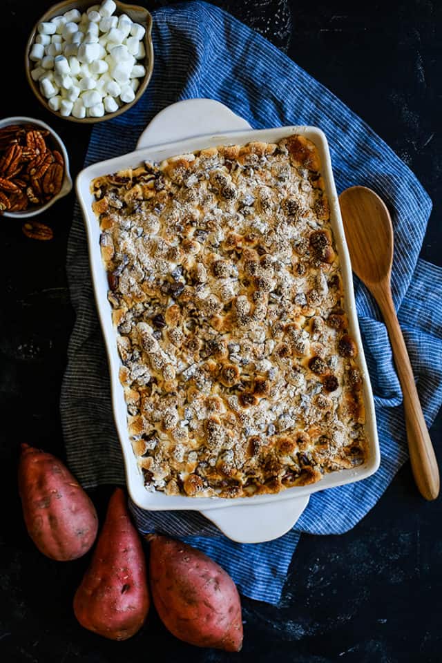 Make Ahead Sweet Potato Casserole - Melanie Makes