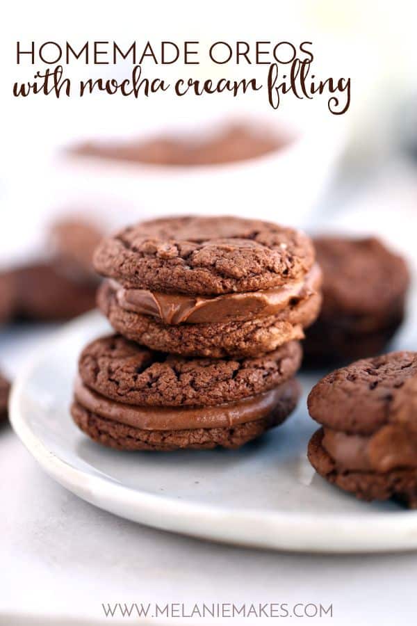 No one will ever guess that just nine ingredients is all it takes to produce your very own batch of Homemade Oreos with Mocha Cream Filling.