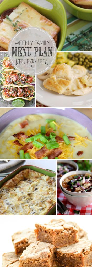 Weekly Family Meal Plan - Week 18 | Melanie Makes