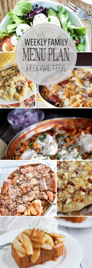 Weekly Family Meal Plan - Week 19 | Melanie Makes