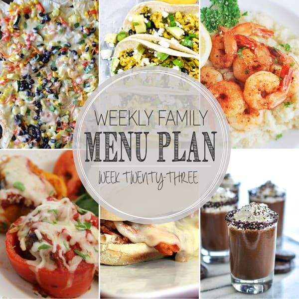 Weekly Family Meal Plan – Week 23