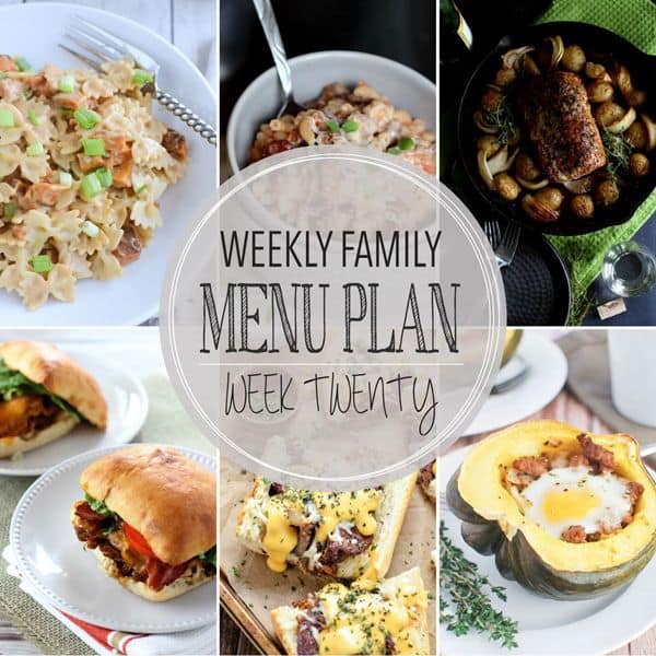 Weekly Family Meal Plan – Week 20