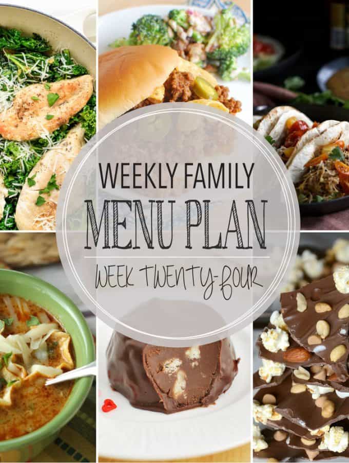 Weekly Family Meal Plan – Week 24