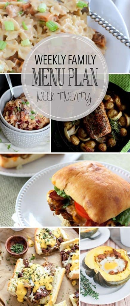 Weekly Family Meal Plan - Week 20 - Melanie Makes