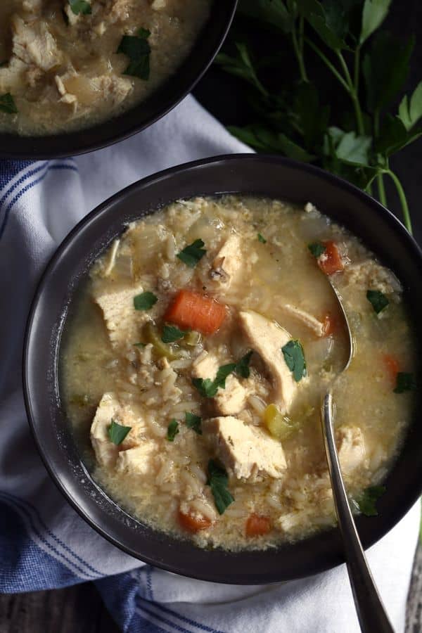 This comforting Slow Cooker Chicken and Wild Rice Soup couldn't be any easier. Staples from your pantry and fridge are combined in just 15 minutes and are slow cooked to perfection. Consider dinner, done! Perfect when served with a side of crusty bread.