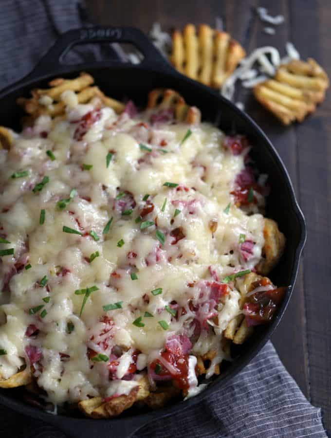 Reuben Waffle Fries