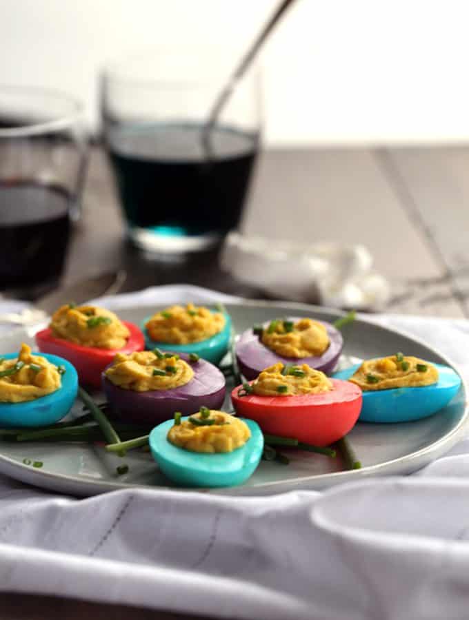 Dyed Deviled Eggs | Melanie Makes