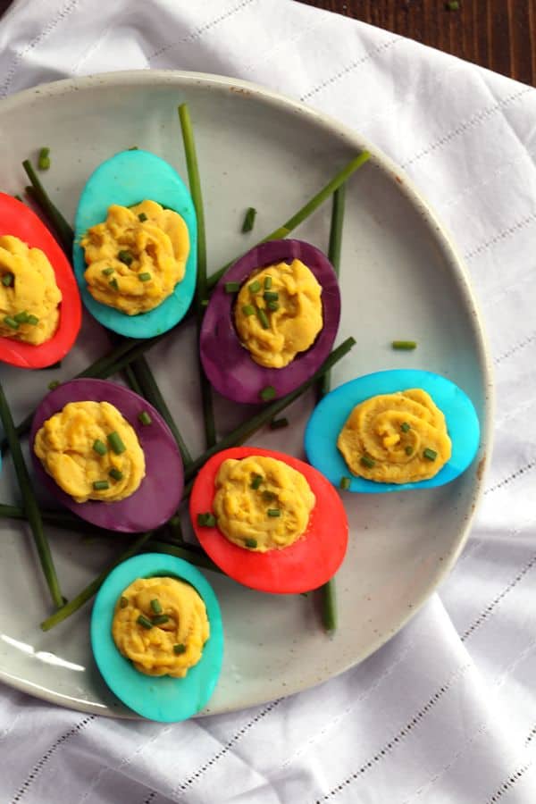 Dyed Deviled Eggs-image