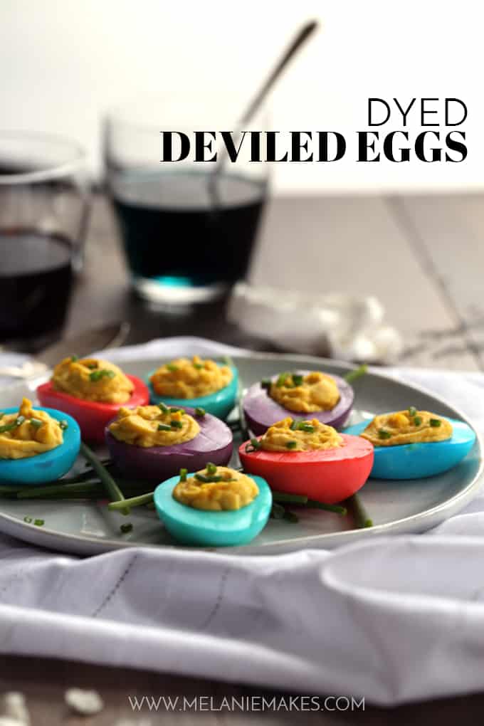 Dyed Deviled Eggs - Melanie Makes