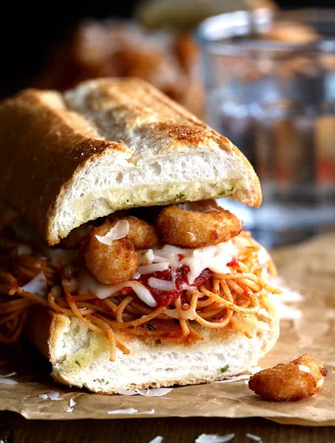 Shrimp Parmesan Sandwiches