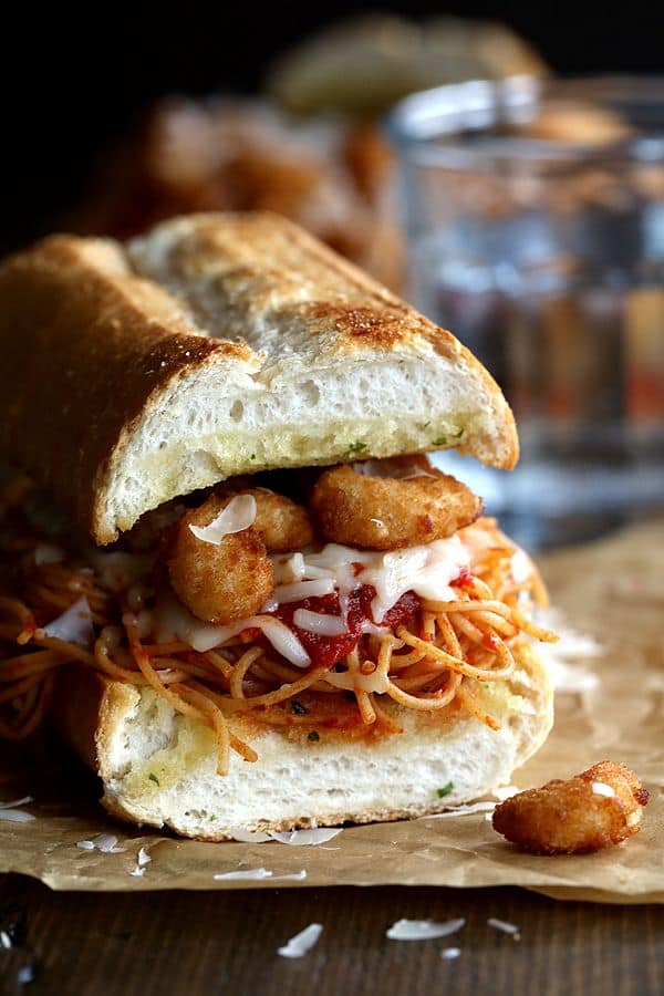 Shrimp Parmesan Sandwiches - Melanie Makes