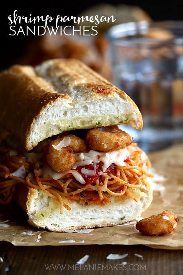 Shrimp Parmesan Sandwiches | Melanie Makes