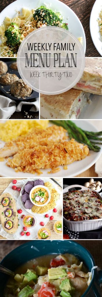 Weekly Family Menu Plan - Week 32 | Melanie Makes