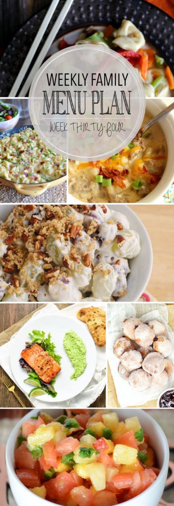 Weekly Family Meal Plan - Week 34 | Melanie Makes