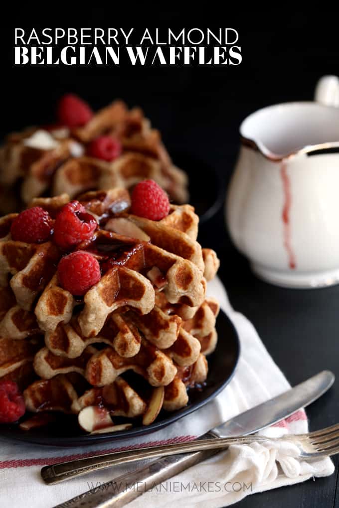 Belgium Raspberry Waffles With Lemon Raspberry Syrup Recipe 