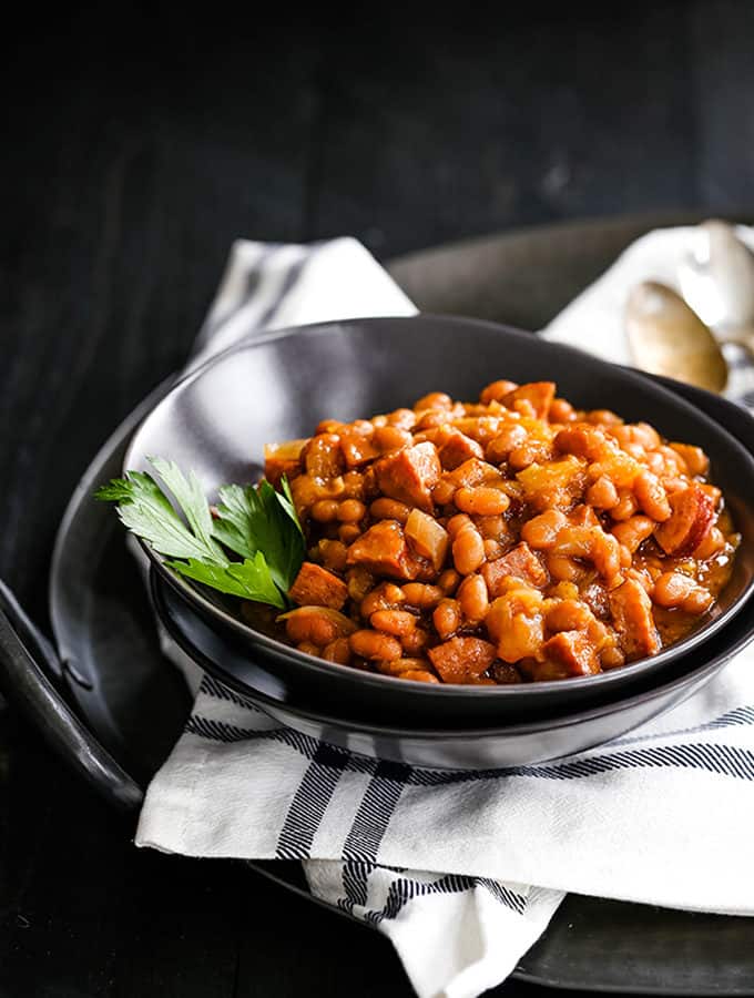 Slow Cooker Smoky Baked Beans
